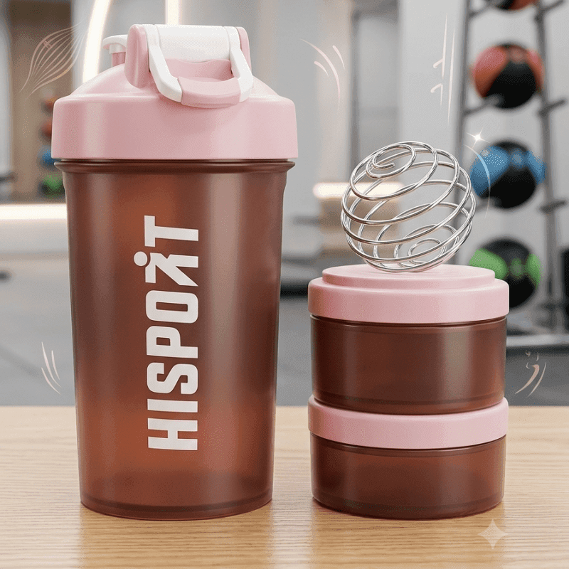 Vaso mezclador (shaker) deportivo multifunción