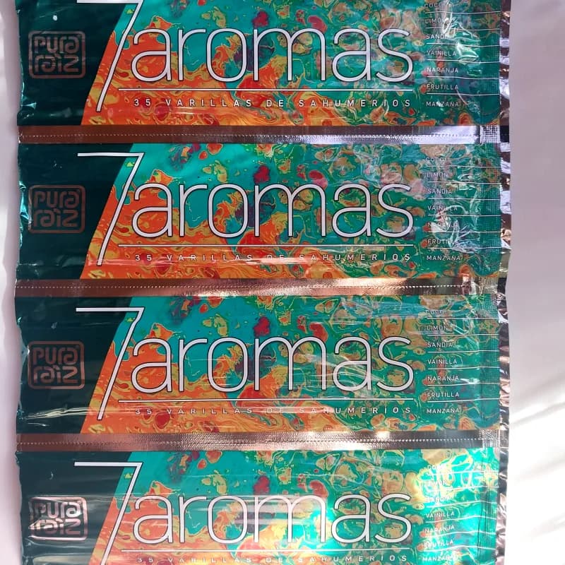 7 Aromas" (35 varillas por paquete)
